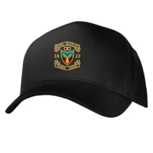 Royal Buckley Town Band Black Sun Cap with Logo